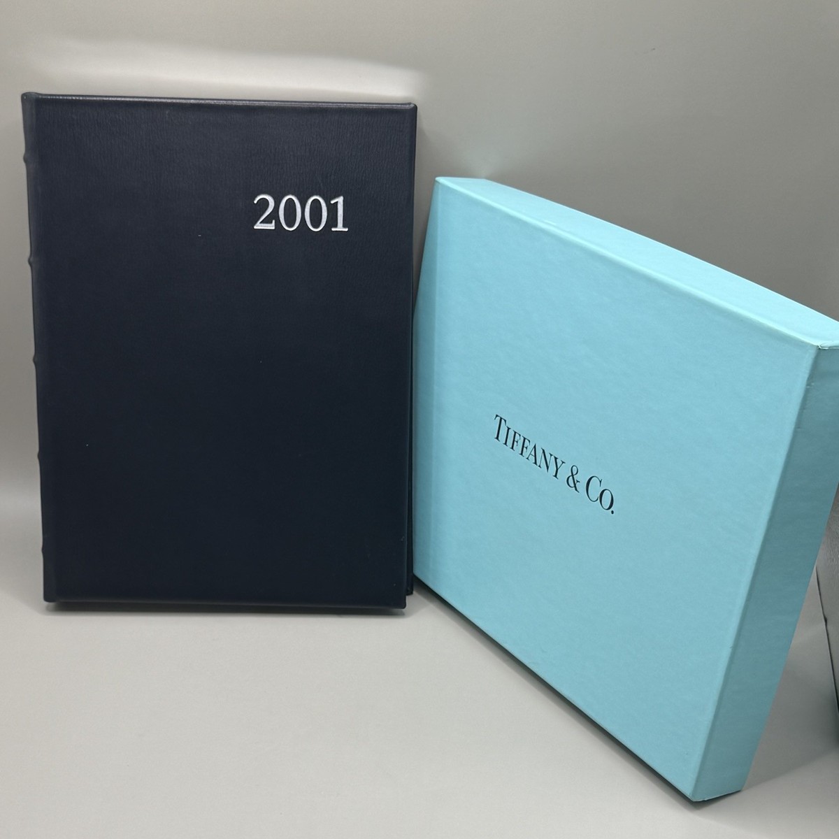 2001 TIFFANY & CO. BLACK LEATHER REGISTER SPECIAL EDITION CALENDAR
