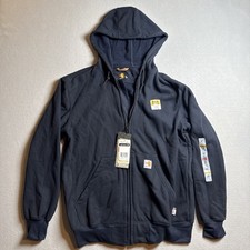 CARHARTT Size Medium FR Flame-Res NEW Rain Defender Hoodie Jacket CAT 2 Sweater
