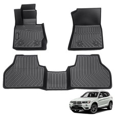 All Weather Floor Mats Compatible with 2011-2017 BMW X3 F25, 3D TPE Rubber