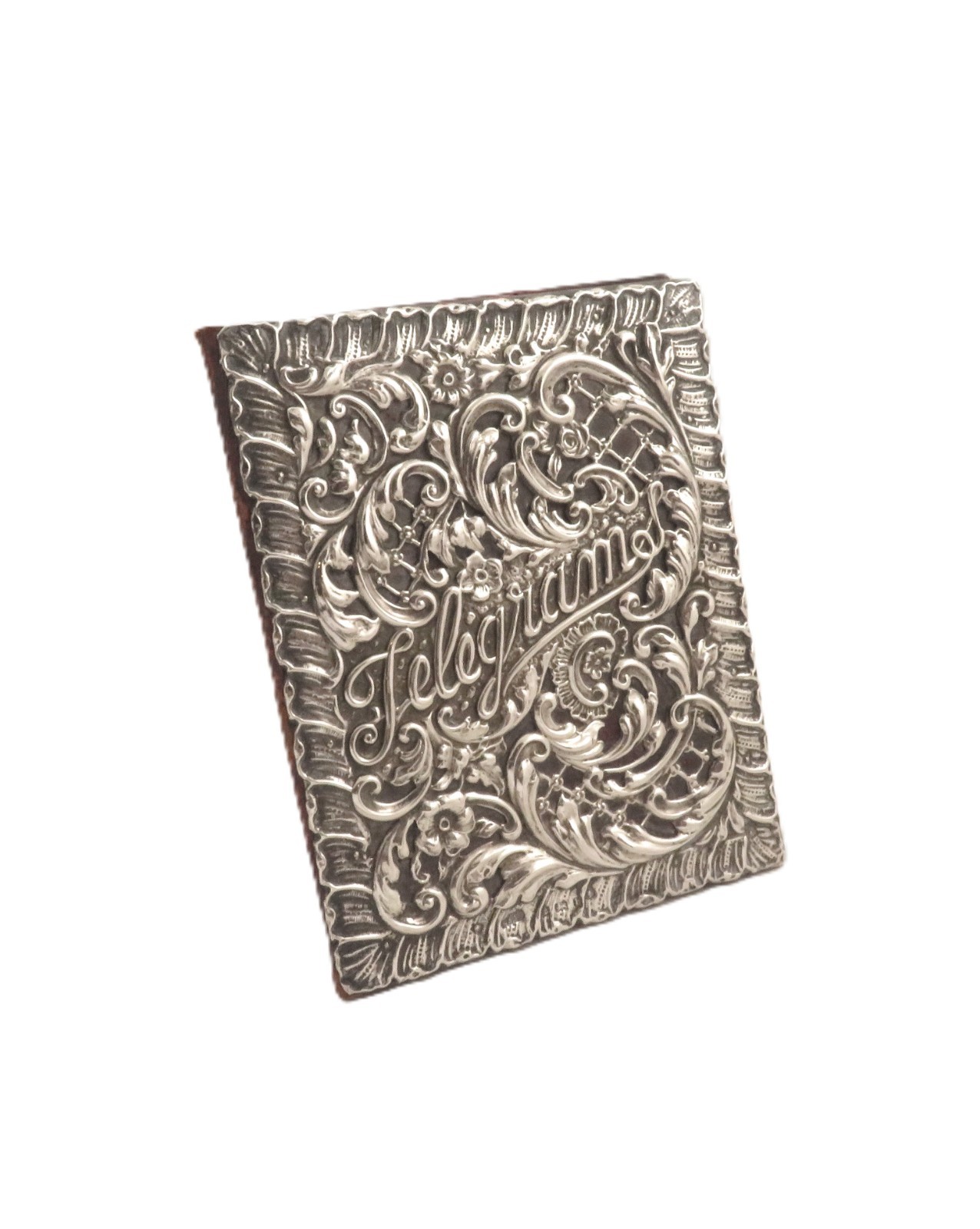 ANTIQUE SOLID STERLING SILVER FRONT TELEGRAM FOLD… - image 8