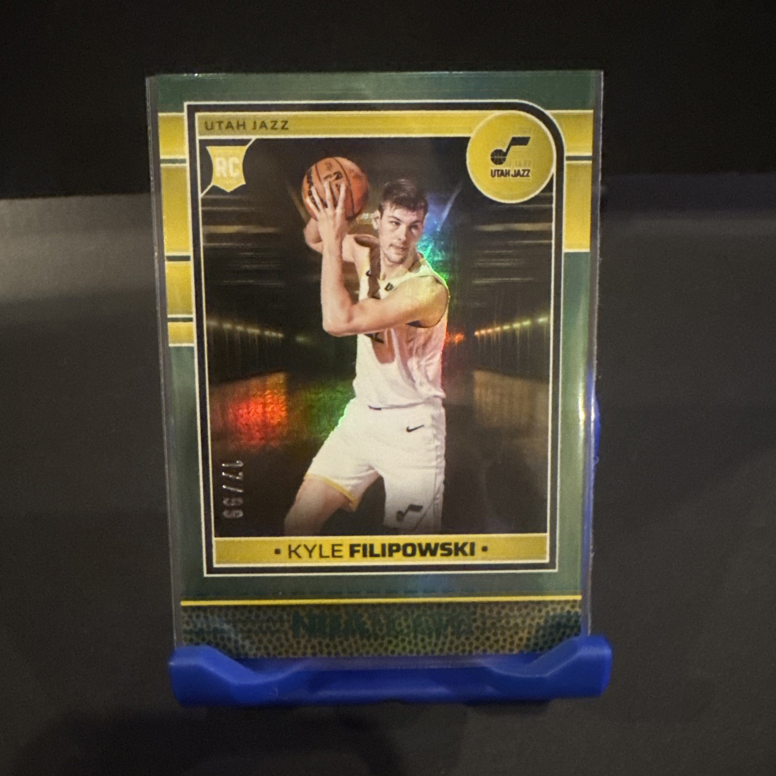 2024-25 Panini NBA Hoops #262 Kyle Filipowski (RC) Green 17/99 Utah Jazz Rookie