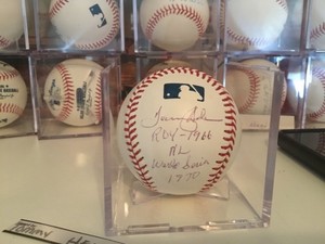 Tommy Helms Signed Baseball Autographed ROY 66 1970 World Series Reds JSA