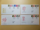 1993 ENGLAND SCOTLAND WALES NORTHERN IRELAND SET OF 4 REGIONAL FDCS #3338