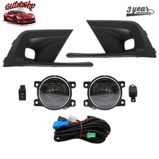 LED Fog Lights Driving Lamps w/ Switch & Cover For 2022-2024 Honda Civic Bumper