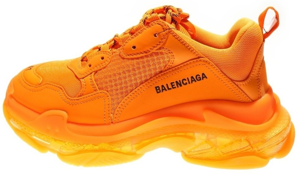 Balenciaga Triple S Sneaker Clear Sole - Orange for sale | eBay