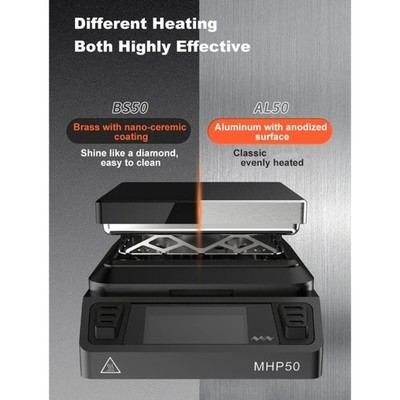 MHP50 Small Hot Plate Preheater Pocket Sized Handheld Electronic Heating Pad