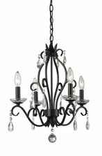 Z-Lite - Princess - 4 Light Mini Chandelier in Metropolitan Style - 17.13 Inches