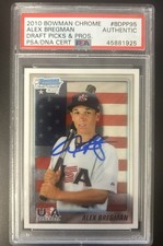🔥Alex Bregman #BDPP95  - 1st Bowman Chrome Auto PSA/DNA Certified Authentic🔥