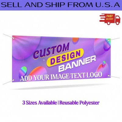 Team Bride Bachelorette Trip Custom Name Date Personalized Polyester Banner