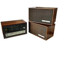 Westinghouse Solid State 60 Tuner Amplifier w/ Speakers & Phono & Tape Input 