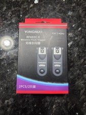 2 Yongnuo RF-603C II Wireless Flash Trigger K...