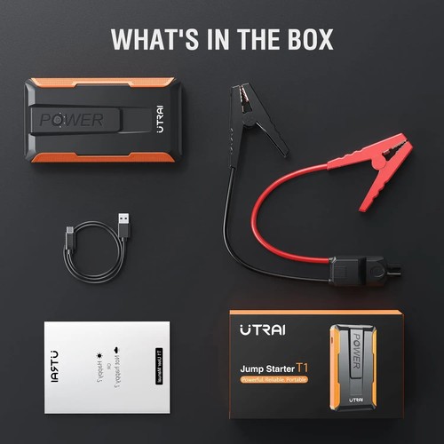 AVVIATORE BATTERIA AUTO MOTO CAMION BARCA BOOSTER JUMP STARTER EMERGENZA CON LED - Foto 6 di 13