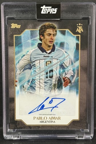 2025 Topps Leyendas Argentinas Pablo Aimar Auto Foil /99 - Picture 2 of 3