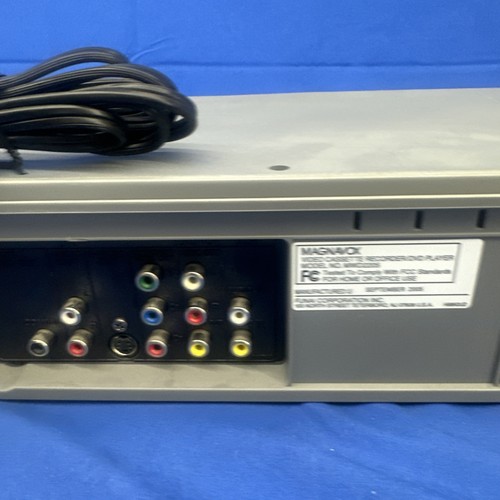 Magnavox MWD2205 DVD VCR Combo VHS Player Recorder w Cable & Tape Tested working - Picture 7 of 11