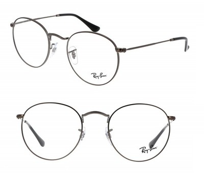RAY BAN BRILLE GRAUN RB 3447 V 2620 50 ROUNDMETALL 3637 GESTELL 029 RUND 3582