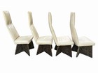 Adrian Pearsall Craft Associates Brutalist Leather Dining Chairs Mid Century — photo 4