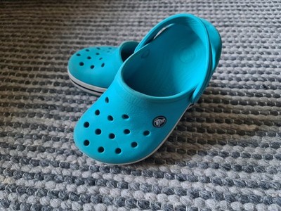 Kinder Croc Crocband Clogs Gartenschuhe in J2 33-34 türkis