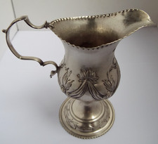 BEAUTIFUL GENUINE ANTIQUE 18TH CENTURY GEORGIAN 1789 STERLING SILVER CREAM JUG