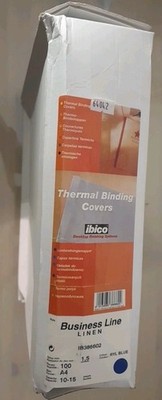 ibico IB386602 Thermo Bindemappen A4   100 Stück  10-15 Blatt Blau 1,5mm NEU