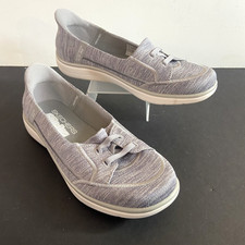 Skechers Slip-ins Womenms Sz 8 On-the-GO Flex Radiant Bungee Lace Shoes Grey