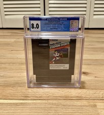 Family Fun Fitness: Stadium Events Nintendo NES 1987!! Grail! CGC 8.0 Graded!!