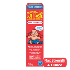 Boudreaux  s Maximum Strength Butt Paste Diaper Rash Cream 4oz