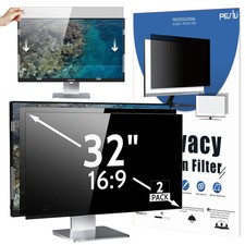  2 Pack 32" Privacy Screen Filter for Monitor 16:9 Removabl Anti-Spy Anti-Glare