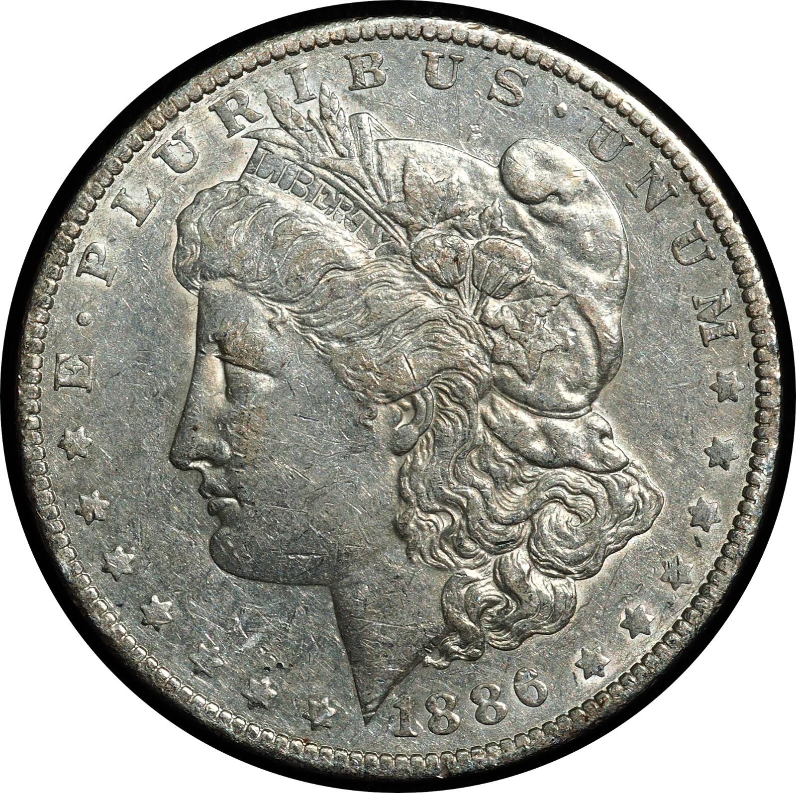 1886-O Morgan Dollar AU