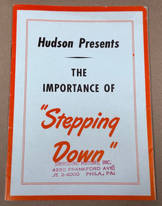 1948 1949 Hudson Sales Brochure - Importance of Stepping Down - 16 Pages