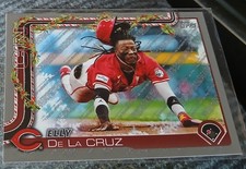 2025 Topps Holiday Elly De La Cruz Embossed #H97 Reds