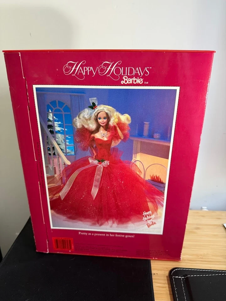 Barbie Vintage 1988 Felices Fiestas Edición Especial Mattel 1703 ¡Nueva en Caja! Foto 3 de 4