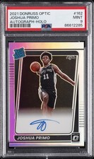 2021 PANINI DONRUSS OPTIC AUTO-HOLO #162 JOSHUA PRIMO PSA 9