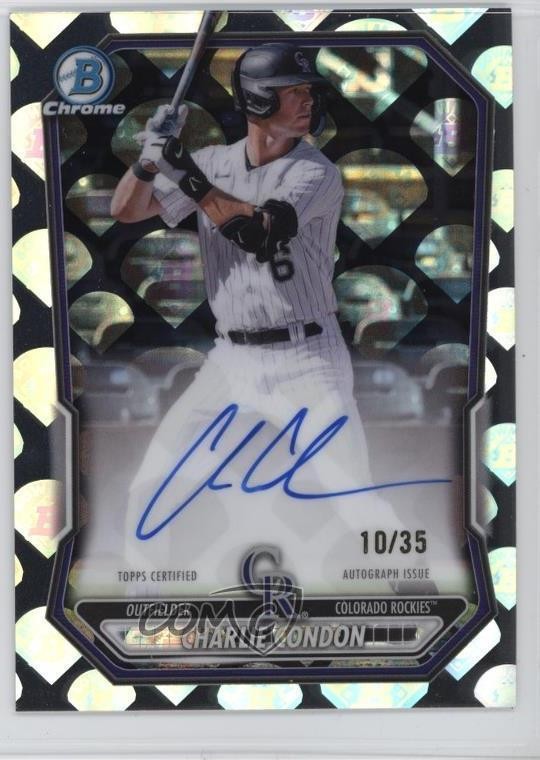 2026 Bowman Chrome Prospect Bowmanfractor 10/35 Charlie Condon #CPA-CC Auto