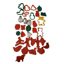 Huge Assorted Holiday Christmas Cookie Cutters - Lot of 33