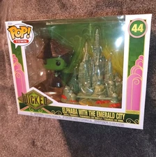 Wicked Part 1 Elphaba with The Emerald City Funko Pop Town #44 ON HAND
