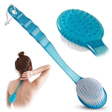 Long Handle Back Shower Brush Exfoliating Back, Body, and Feet Scrubber