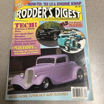 Rodders Digest Aug/1992/ more hometown hot rod features/tech/pro Street NASHF15C