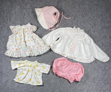 Vintage Baby Girl Clothes Infant/Toddler Lot Dress Bonnet Jacket Bloomers