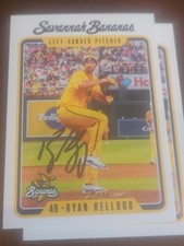Ryan Kellogg signed card autographed 2025 savannah bananas signature banana 