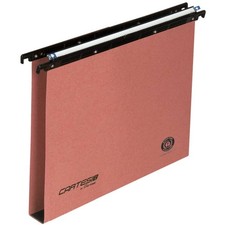 Cartelle sospese per cassetti CARTESIO 33 cm. fondo U3 arancio Conf. 50 pezzi -