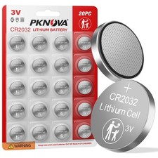 CR2032 3V Lithium Battery, 20 Pack, 2032 3V Button Cell Batteries, CR 2032 Li...
