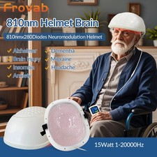 810nm Red Infrared Light Therapy PBM Brain Helmet for Parkinson Stroke Treatment