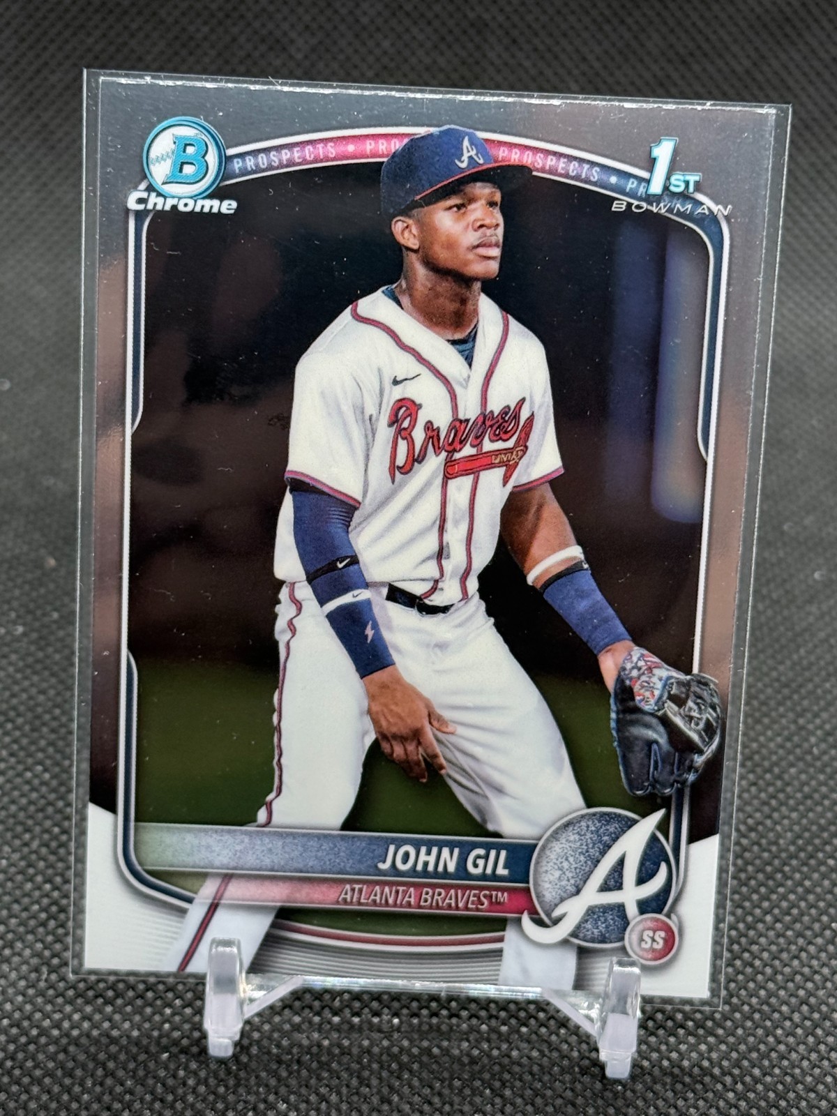2025 Bowman Chrome John Gil 1st ROOKIE #BCP-172 - Atlanta Braves