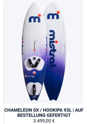 Carbon MISTRAL CHAMÄLEON VENTURA Board für Stand up paddle geeignet
