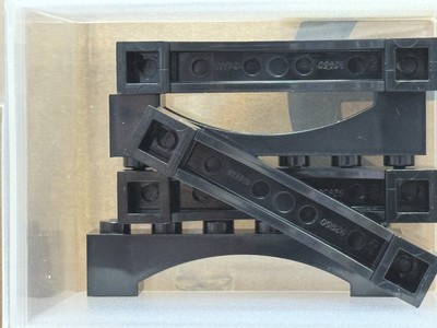 LEGO Parts - Black Arch 1 x 6 Raised Arch - No 92950 - QTY 5