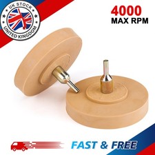 2Pc 3.5'' Car Decal Remover For Glue Rubber Eraser Wheel Remove Adhesive Sticker