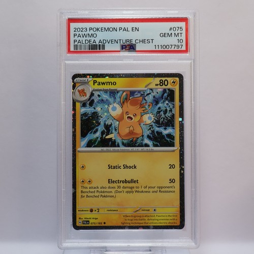 Pokemon TCG - Pawmo - Paldea Evolved 075/193 Cosmos Holo Promo - PSA 10 GEM MT - Picture 2 of 3