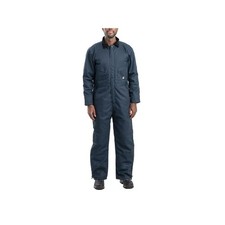 Berne Heritage Twill Insulated Coveralls - Navy - L Regular