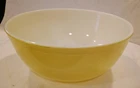 Vintage Post 1950 PYREX Primary Colors Large Yellow Mixing Bowl 4QT Capacity 404