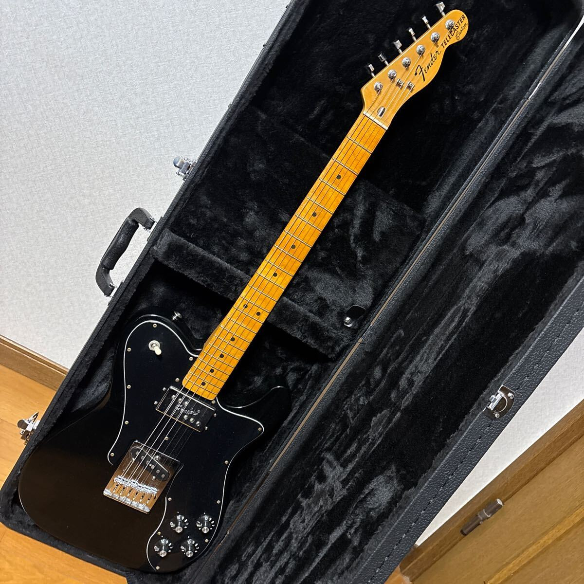 Electric Guitar Fender Telecaster Custom Black Made in